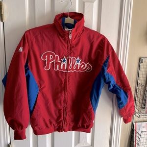 Authentic Majestic brand MLB Philadelphia Phillies Jacket youth Medium